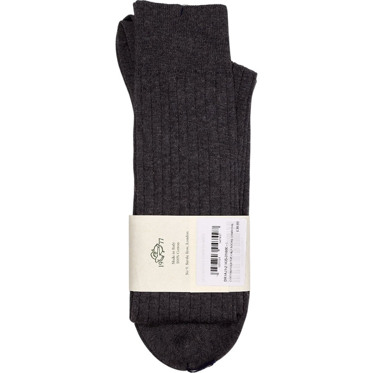 Drake's Charcoal Cotton Socks