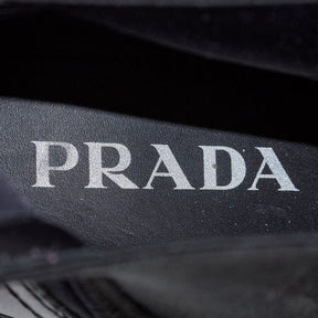 Prada Black Leather Ankle Boots