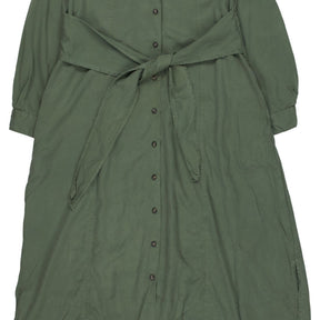 Isabella Oliver Green Button-Up Dress
