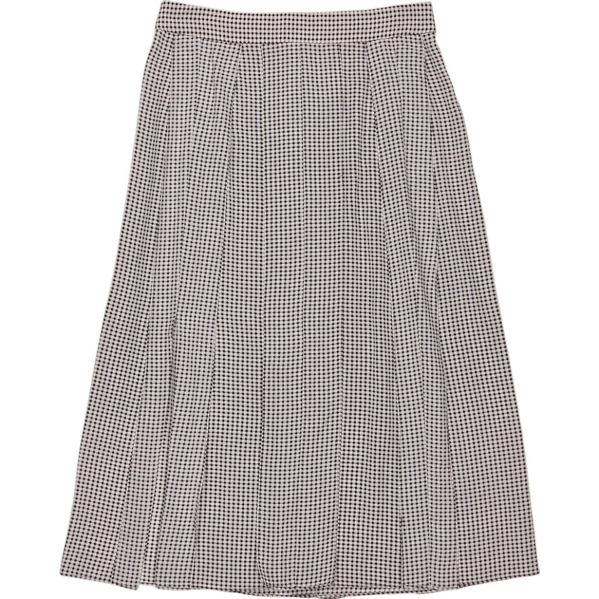 Joseph Brown Houndstooth Midi Skirt
