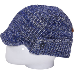 Folk Blue Knit Cap