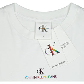 Calvin Klein Jeans White Graphic Logo T-Shirt