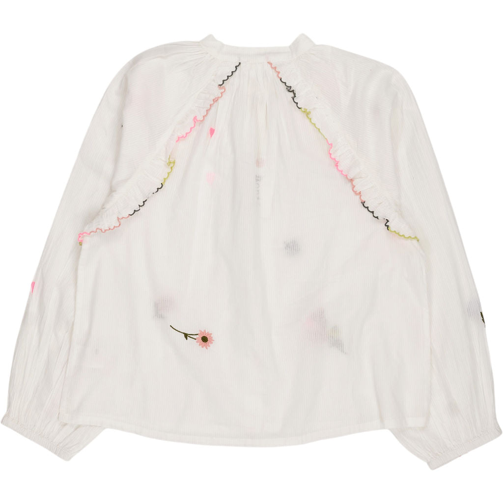 Bonte White Multi Ruffle Alice Shirt