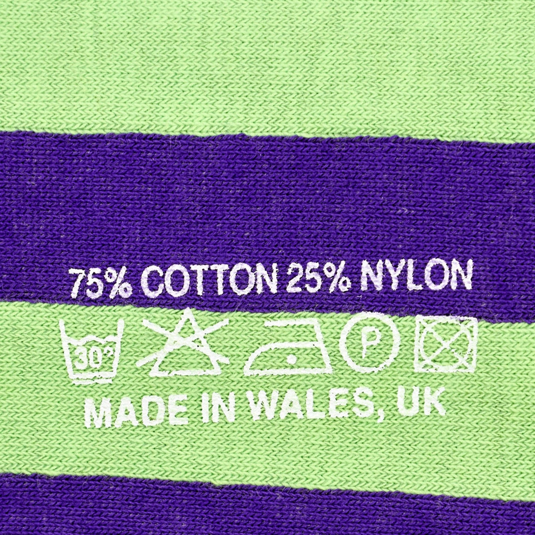 Amari Amari Purple Green Striped Socks