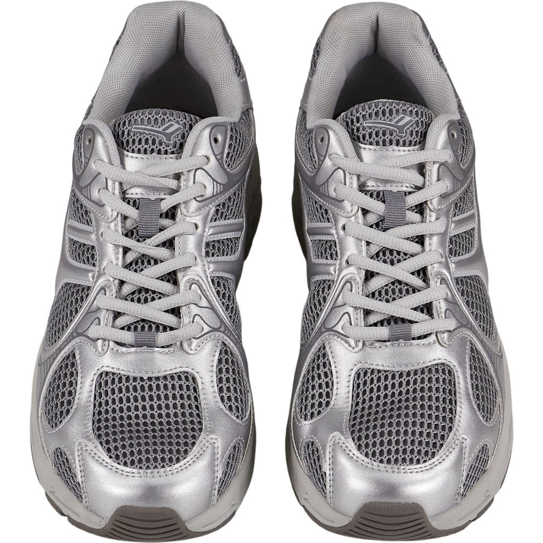 Pull & Bear Silver Mesh Trainers