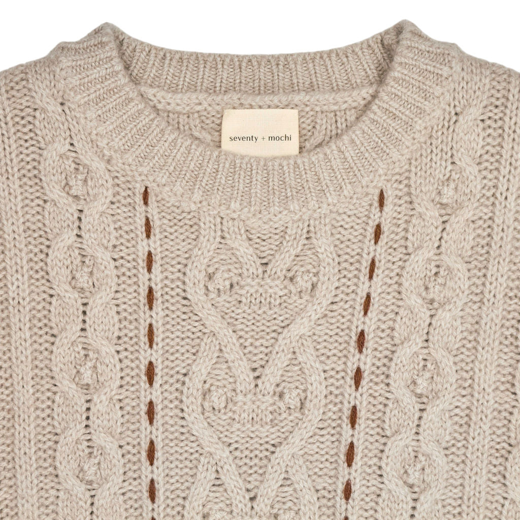 Seventy + Mochi Cream Cable Knit Jumper