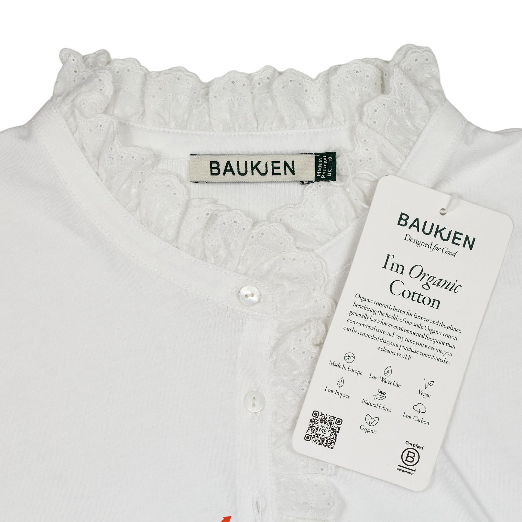 Baukjen White Organic Cotton Top