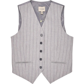Vivere Light Grey Phoebe Waistcoat