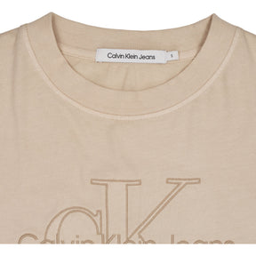 Calvin Klein Beige Baby Crop T-Shirt