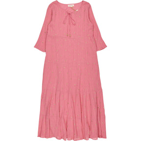 Aspiga Pink Embroidered Cotton Dress