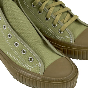 MOONSTAR X YMC Olive Canvas High-Top Trainers