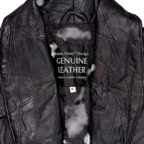 Vintage Navarre Black Leather Coat