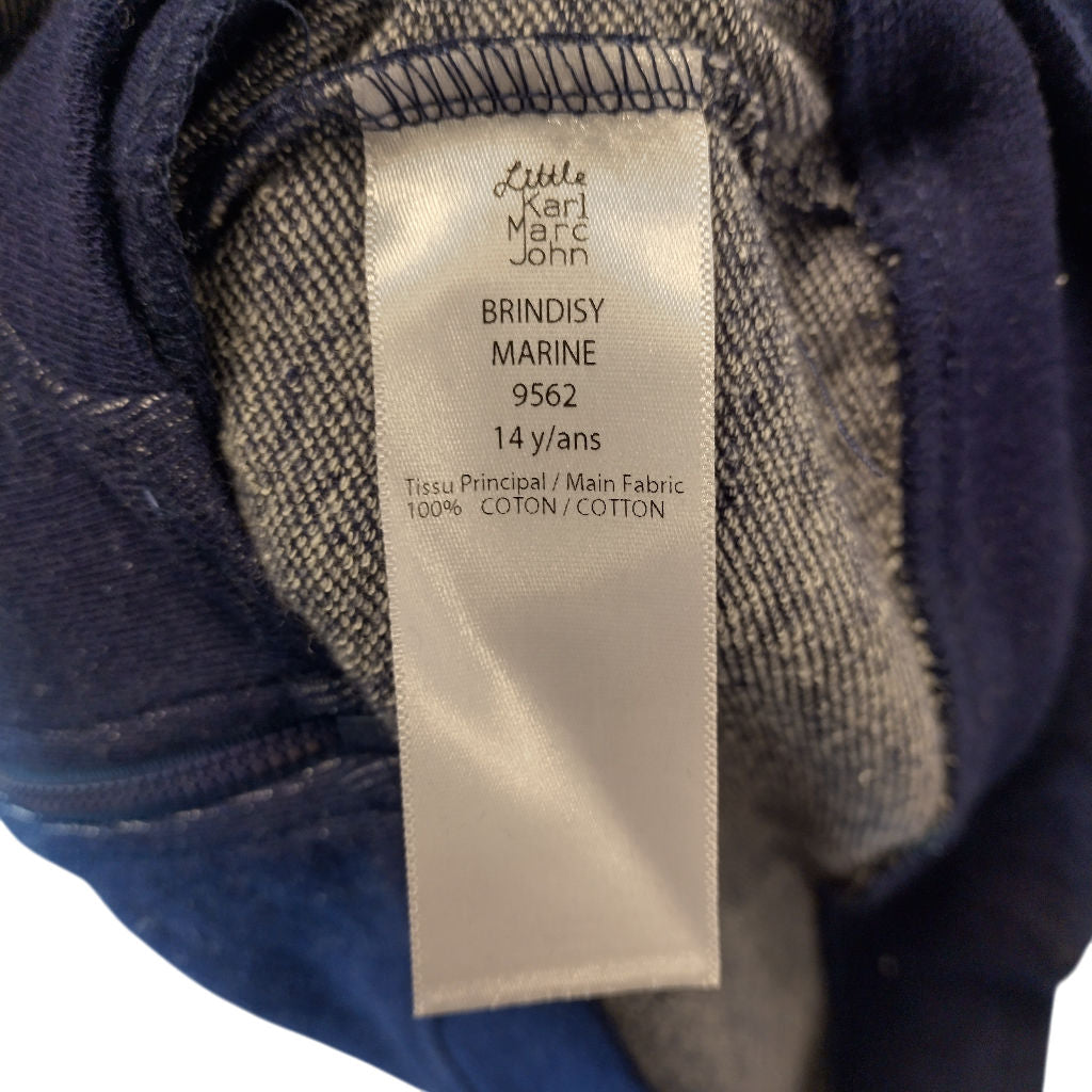 Little Karl Marc John Blue Cotton Jacket
