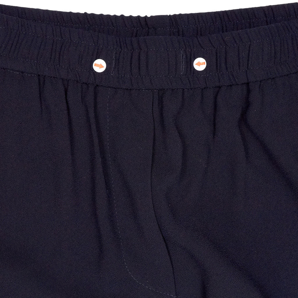 Hush Navy Crepe Jogger Trousers