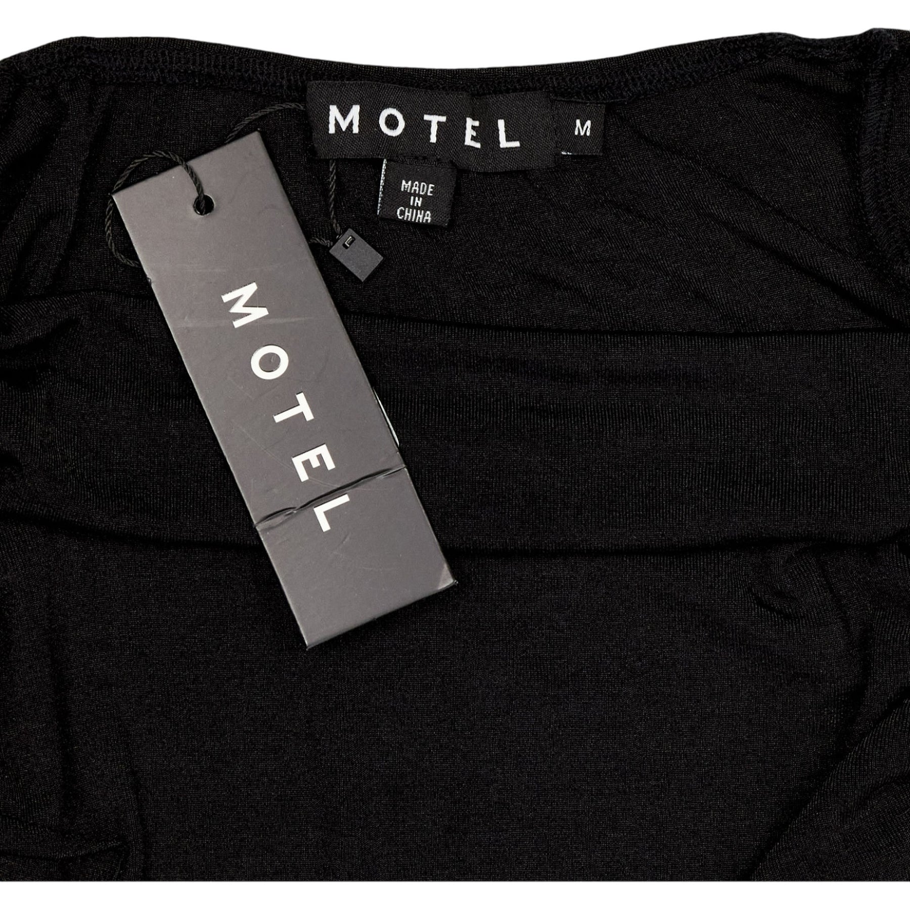 Motel Black Onsa Crepe Dress