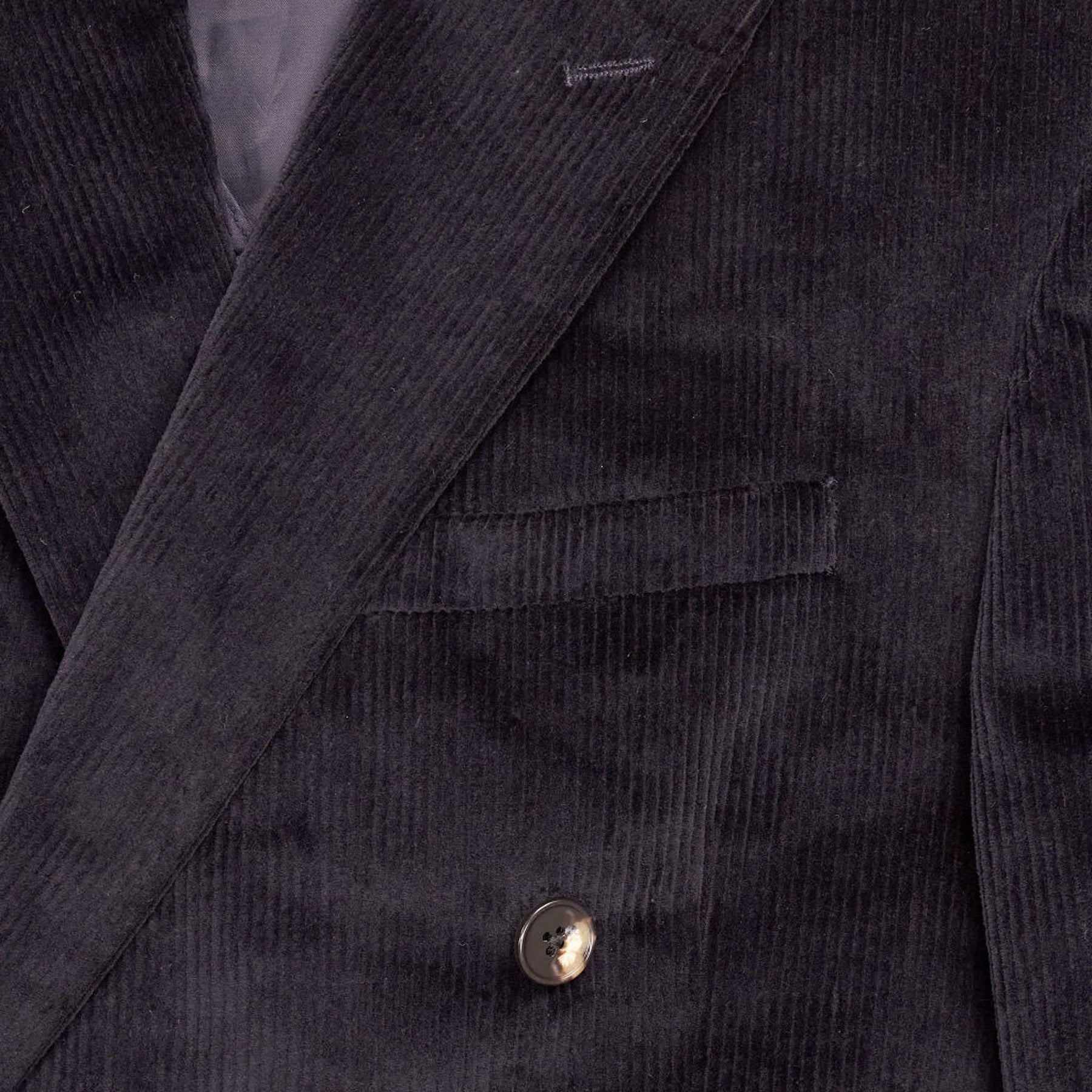 Moss Black Corduroy Slim Fit Jacket