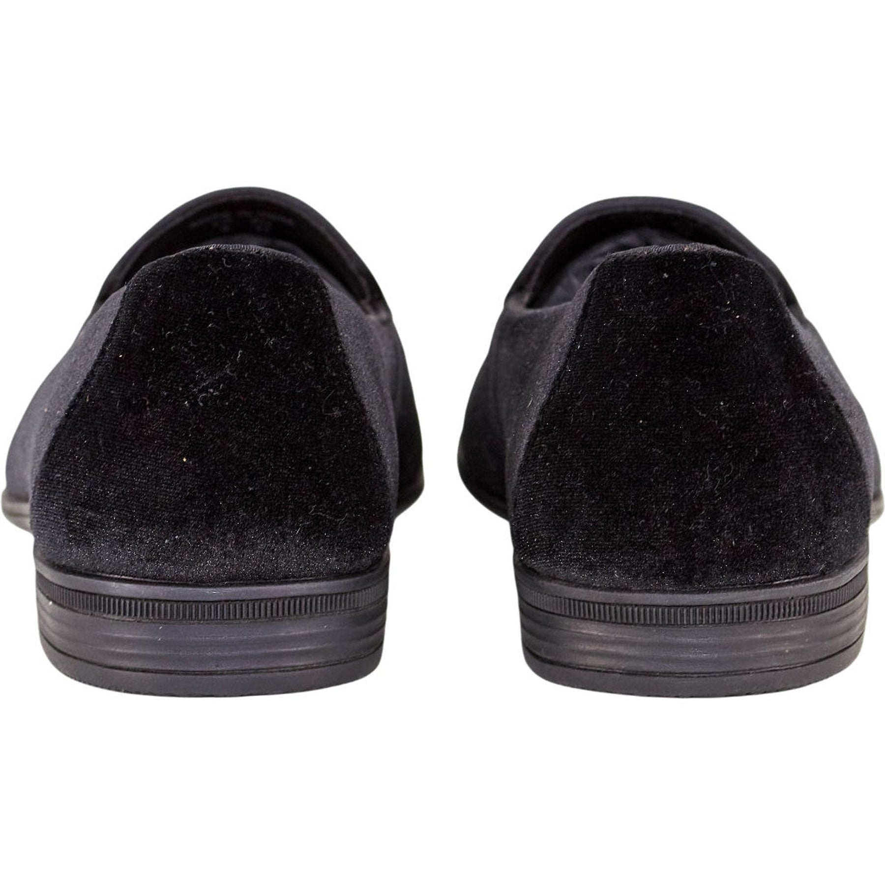 Moss Black Belgravia Velvet Slippers