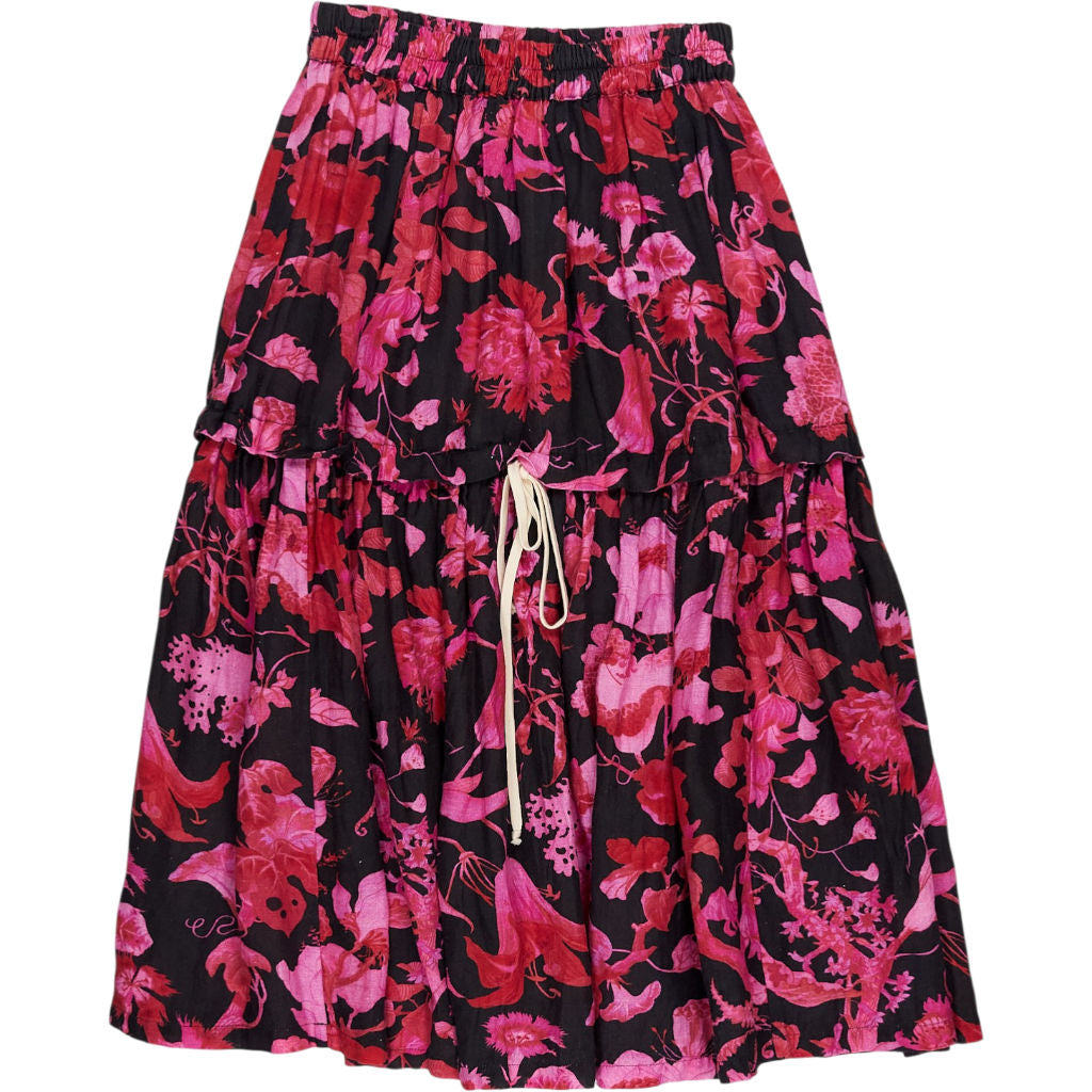 By Walid Pink Floral Skirt