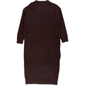 Hush Brown Fallon Crew Knitted Midi Dress