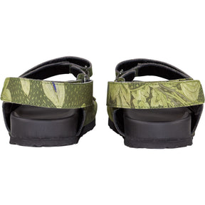 By Walid Green Felix Sandals Raw Silk