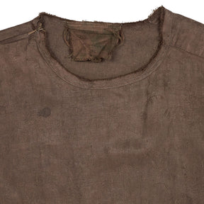 By Walid Brown Frayed T-Shirt