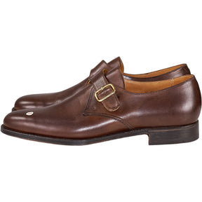 Crockett & Jones Brown Calf Monk Shoes