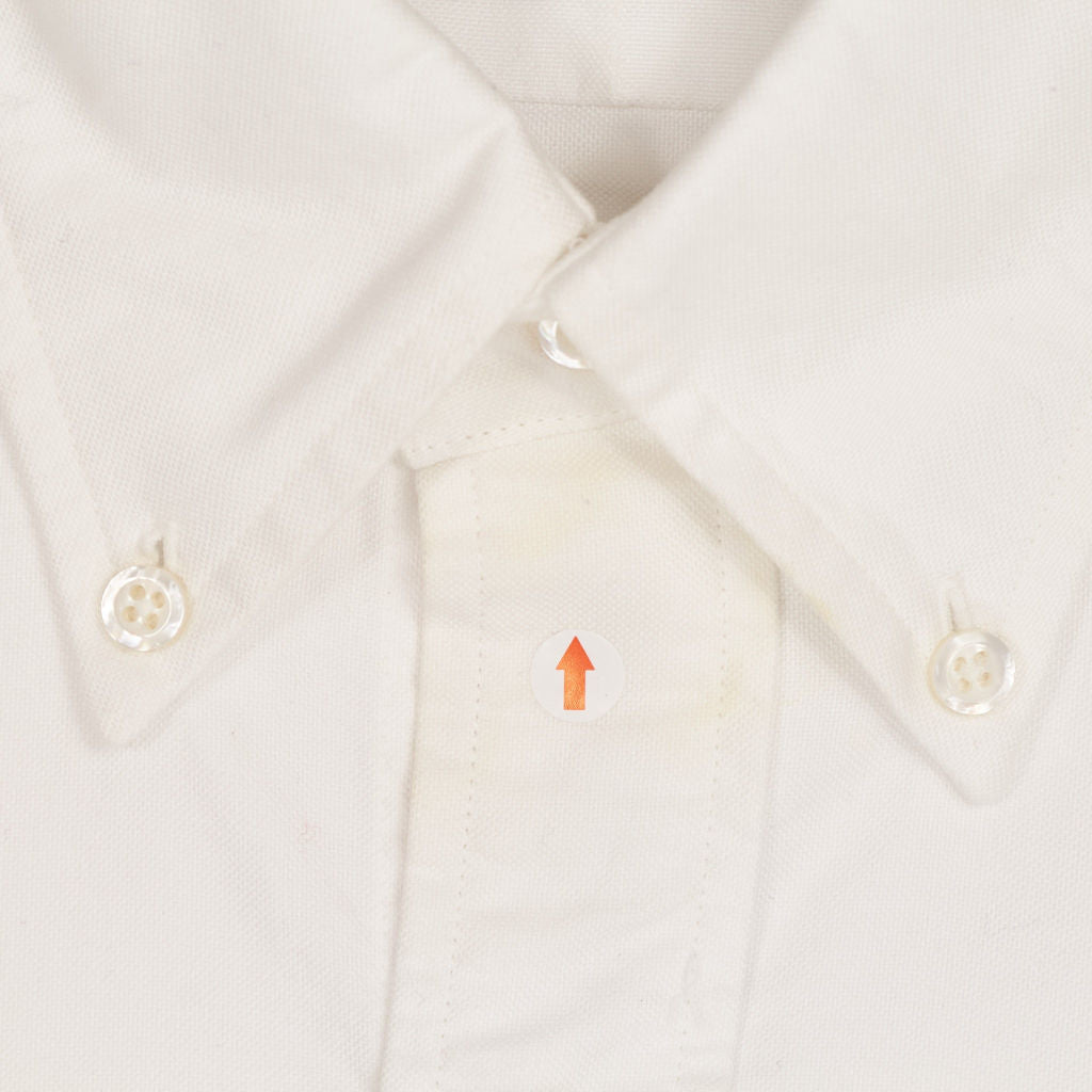 Thom Browne White Grosgrain Placket Oxford Shirt
