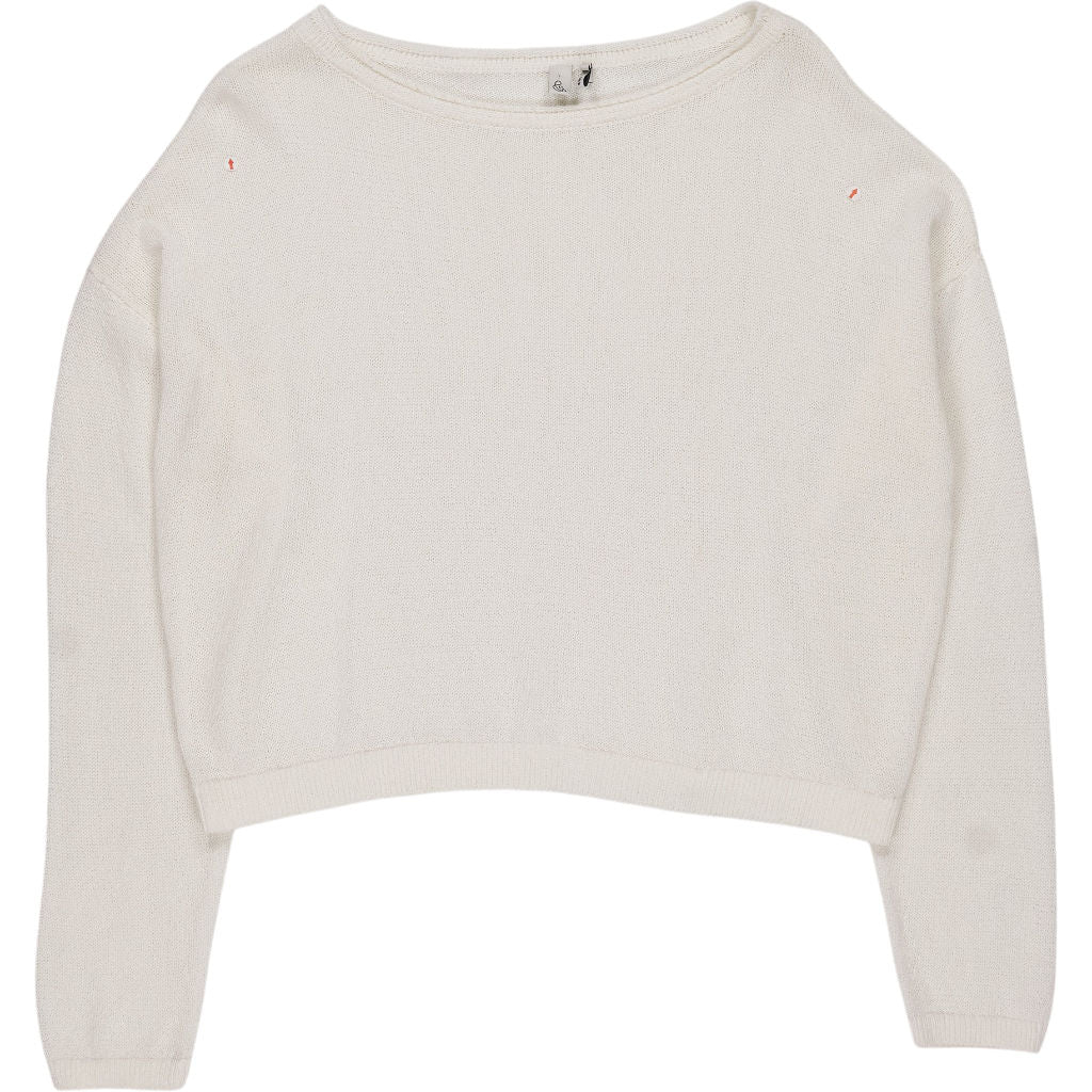 Rise & Fall White Knit Jumper