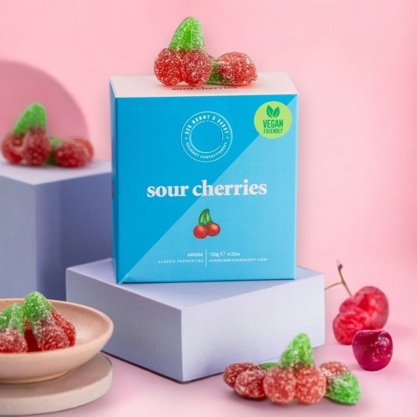 'Sour Cherries' sweet box by Ask Mummy & Daddy
