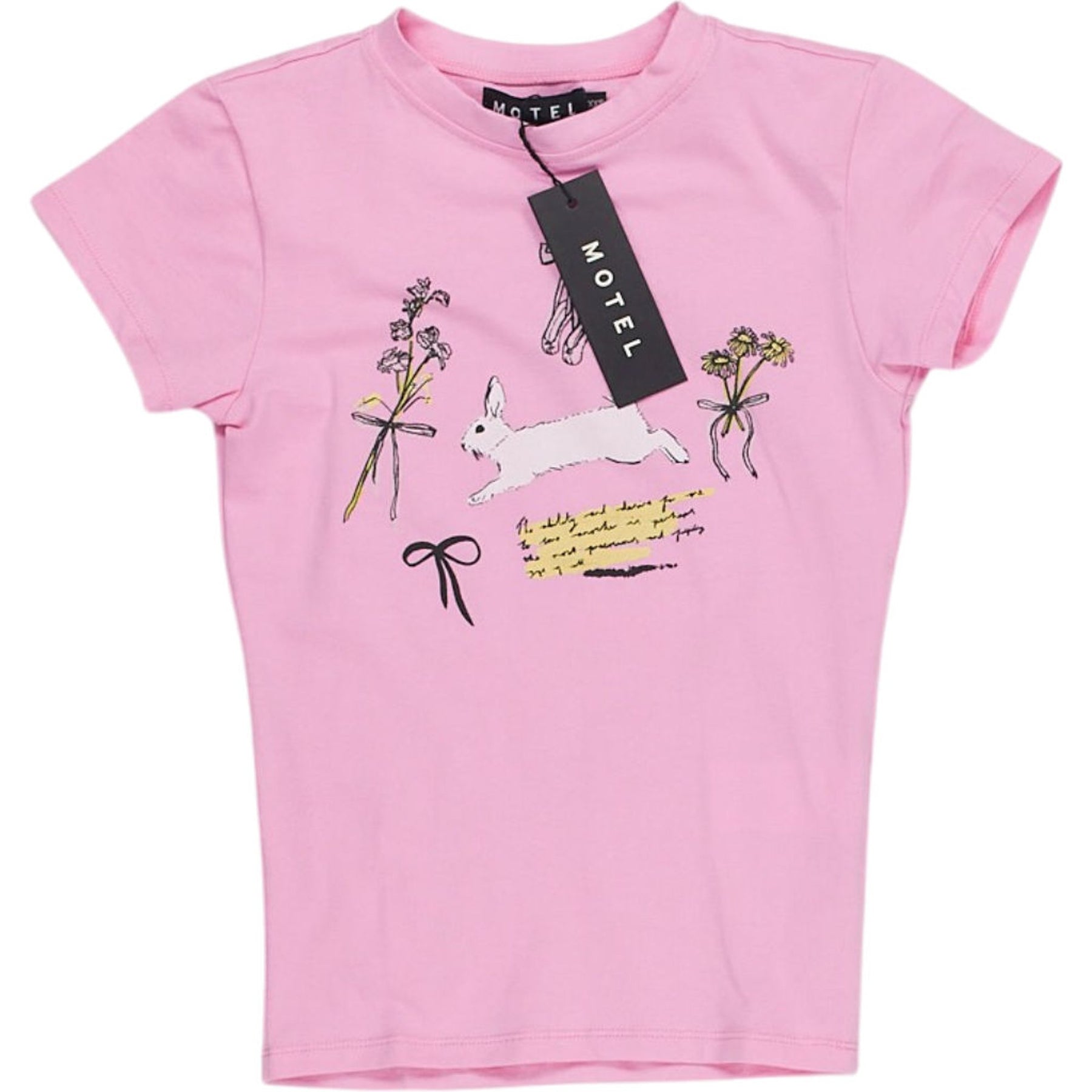 Motel Pink Tiona Top Graphic Tee
