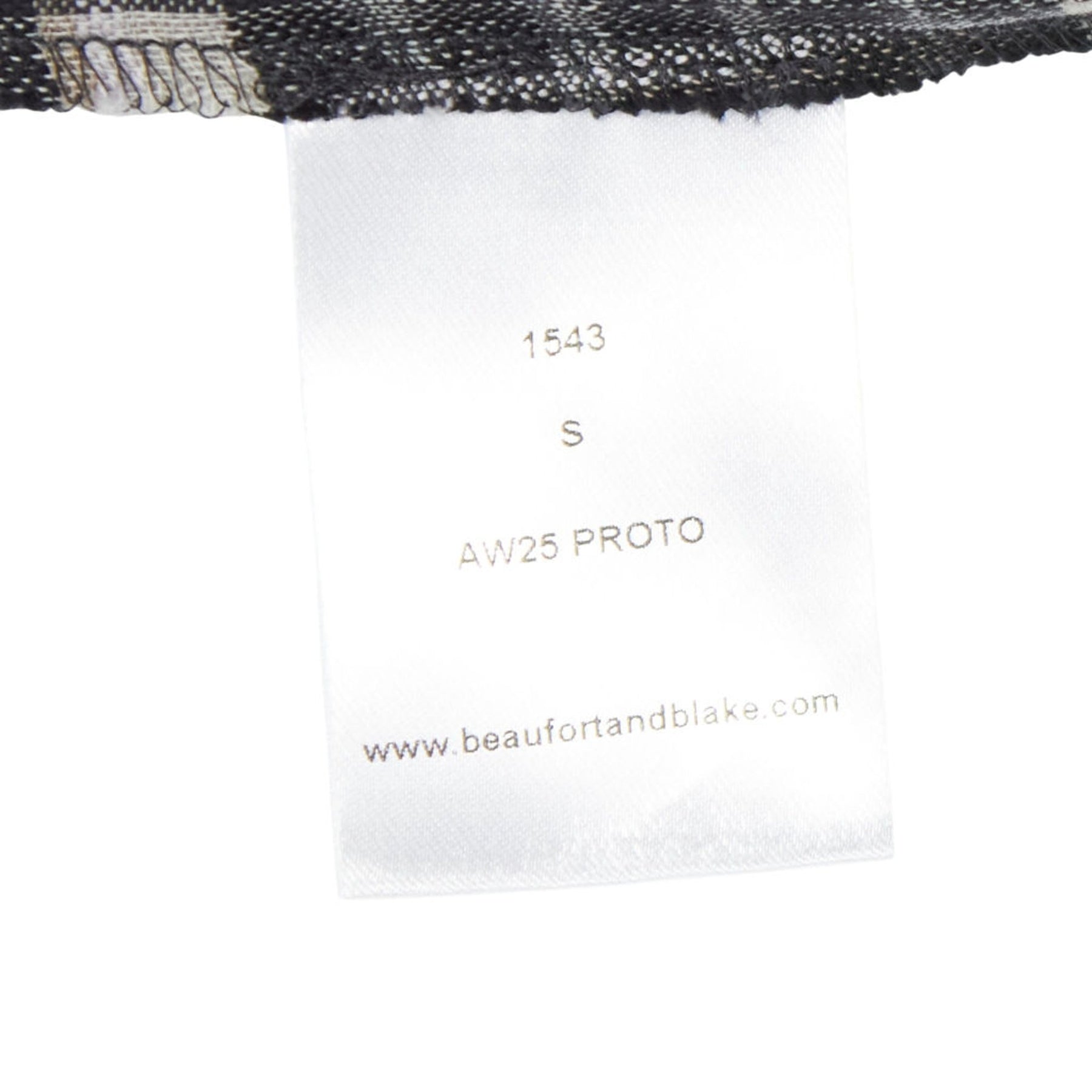 Beaufort & Blake Black Check Shirt