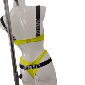 Calvin Klein Yellow Intense Power Ribbed Bikini Set