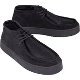 Pull & Bear Black Pony Hair Suede Wallabee Boots