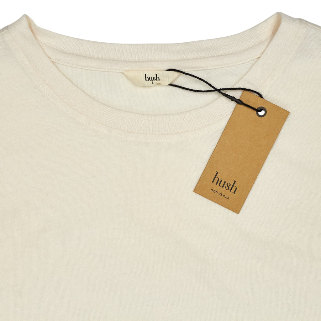 Hush Off White Quinn Sparkle Trim T-Shirt