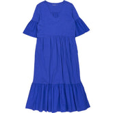 NRBY Blue Cotton Midi Dress
