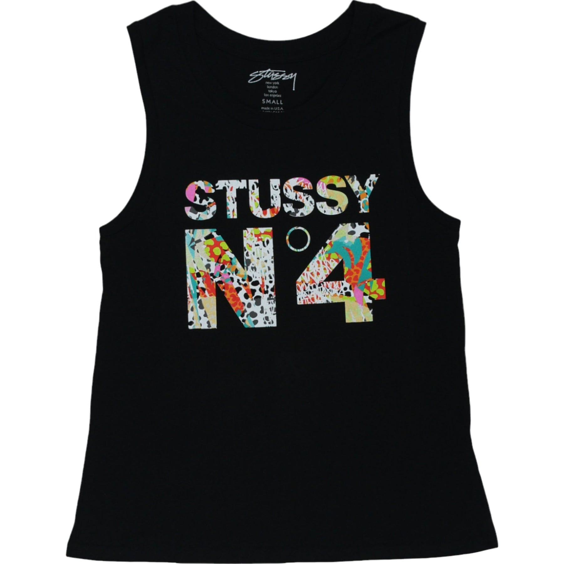 Stussy Black Sleeveless N4 Top