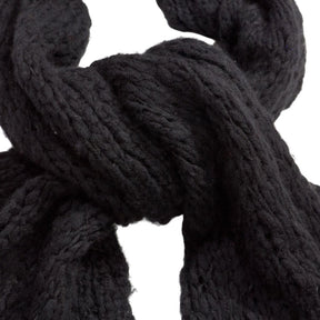 YMC Black Knit Scarf