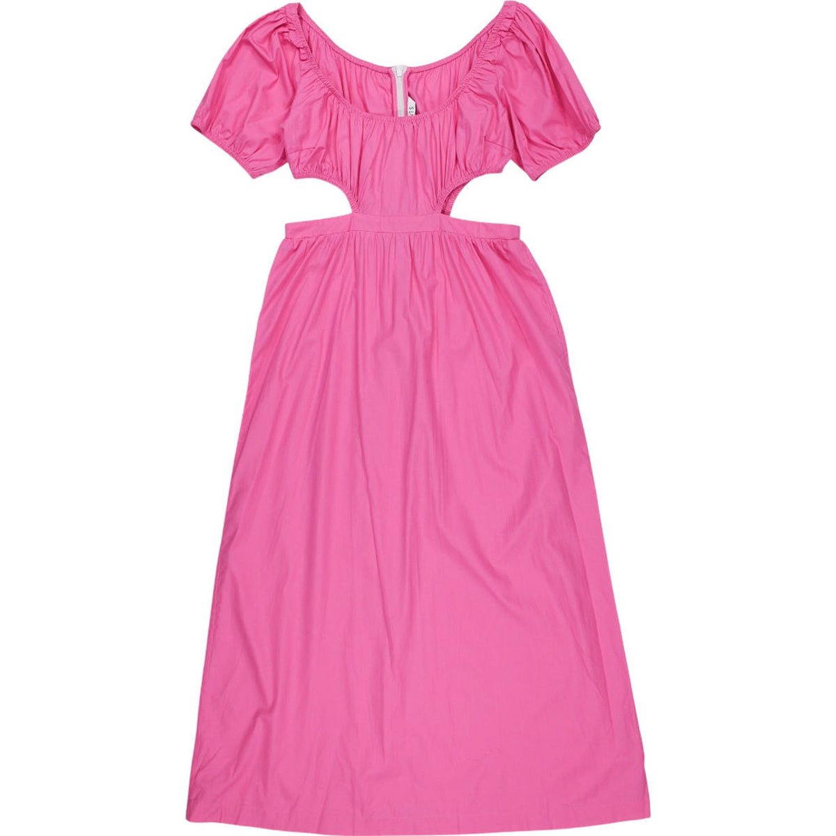 OMNES Pink Cotton Midi Dress