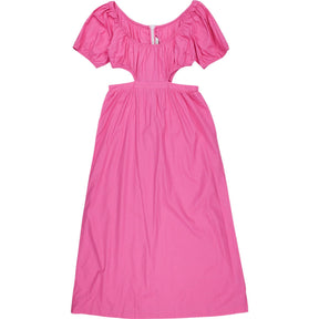 OMNES Pink Cotton Midi Dress