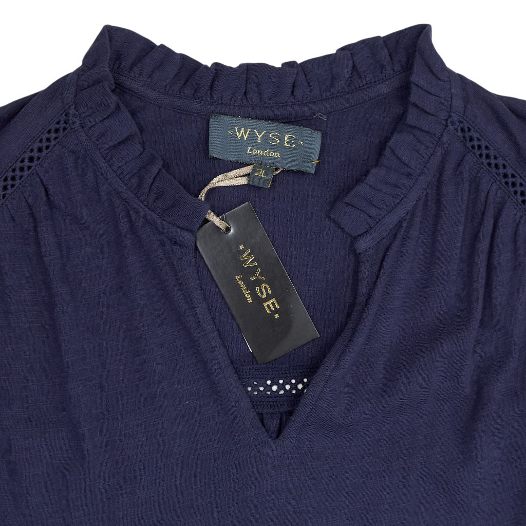WYSE Navy Cotton Dress