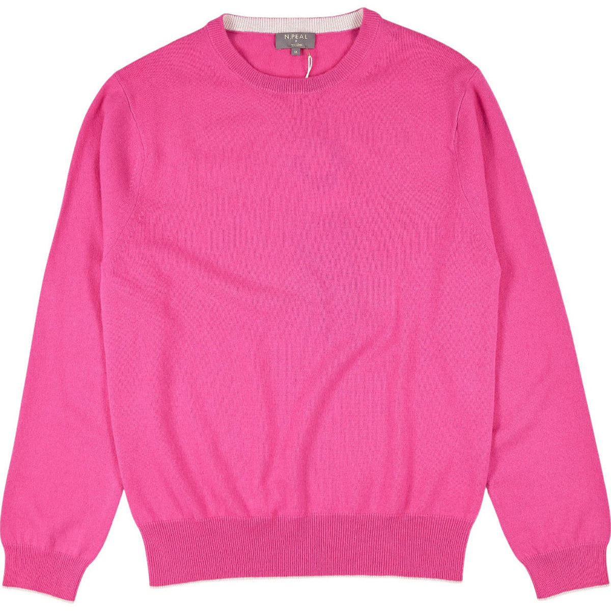 N.Peal Pink Cashmere Oxford Jumper