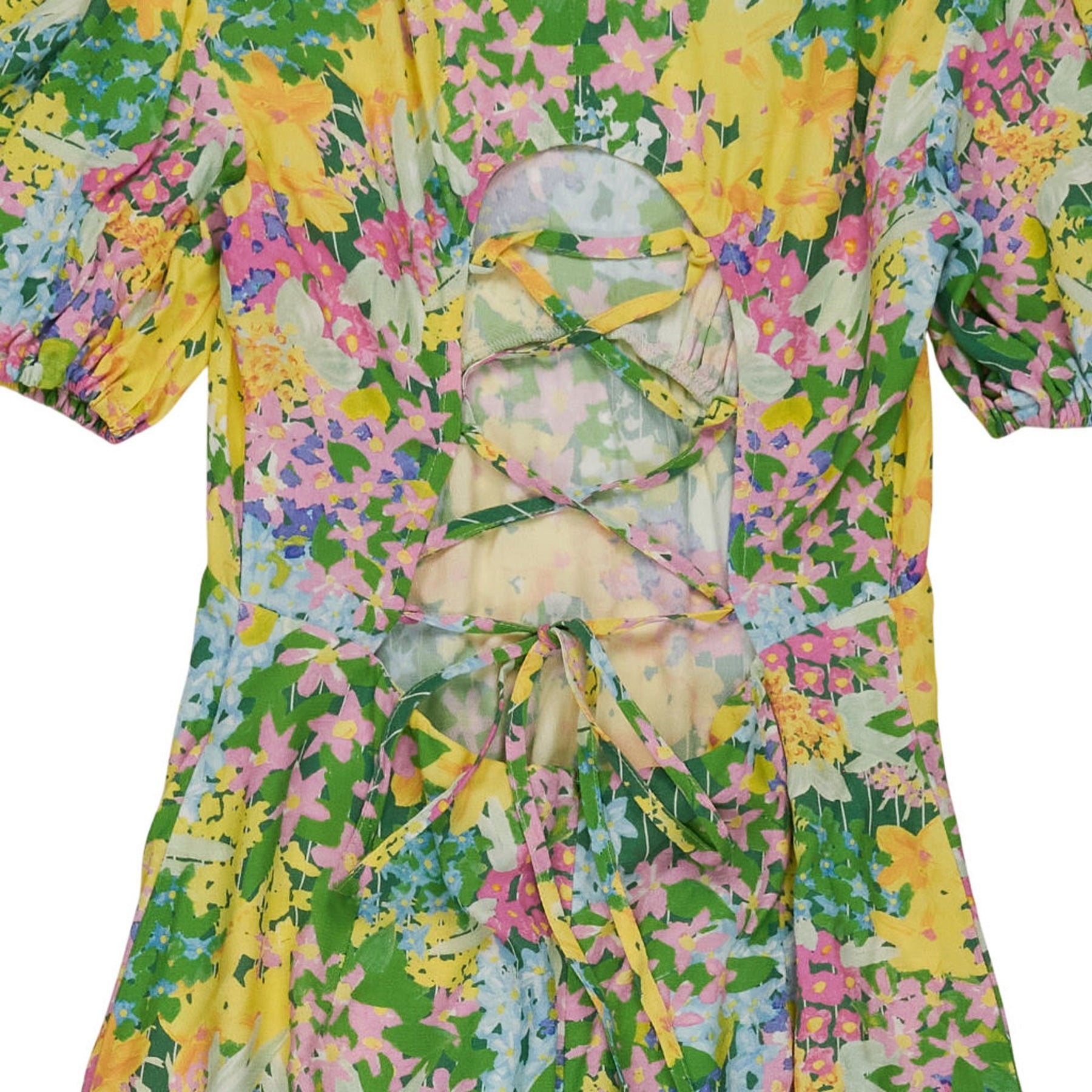 OMNES Floral Midi Dress Green