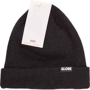 Globe Black Recycled Polyester Beanie Hat
