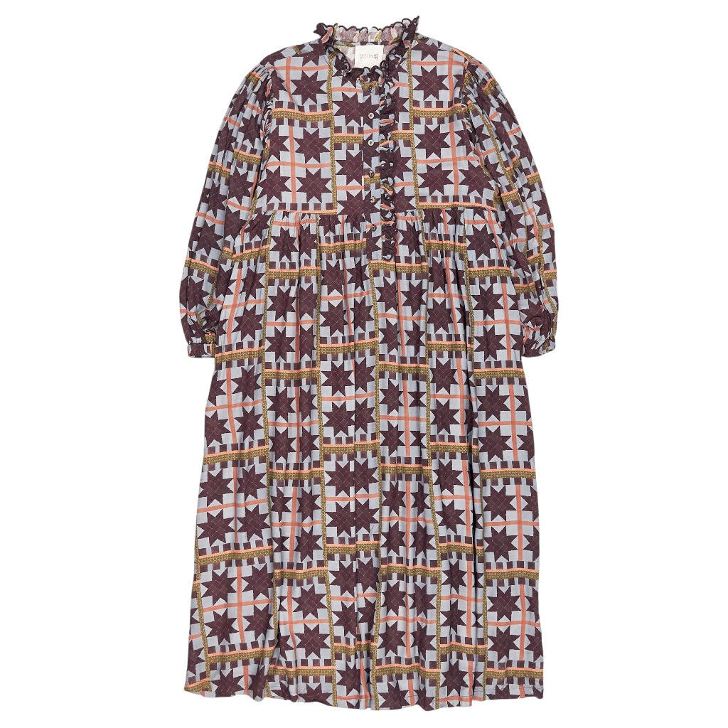 Bonte Dust Blue Multi Patterned Quincy Dress