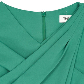 The Fold Green Midi Dress
