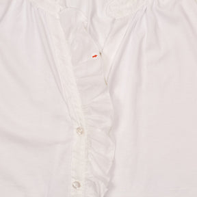 NRBY White Long  Ruffle Blouse