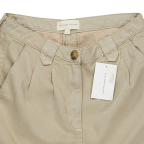 Beaufort & Blake Beige Pleated Shorts