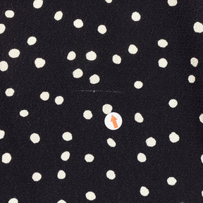 Hush Black Asym Crepe Polka Skirt