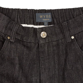 Wyse Black Relaxed Denim Jeans