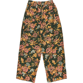 By Walid Green Floral Print Trousers